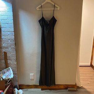 Reformation Black Maxi Dress with Spaghetti Straps